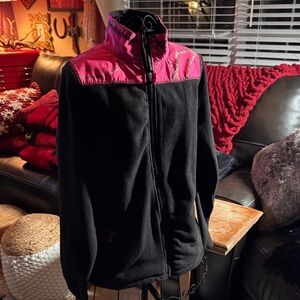 Stylish Black and Pink Teddy Jacket